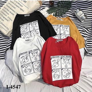 I4547 áo thun unisex nữ chất trên từng centimet