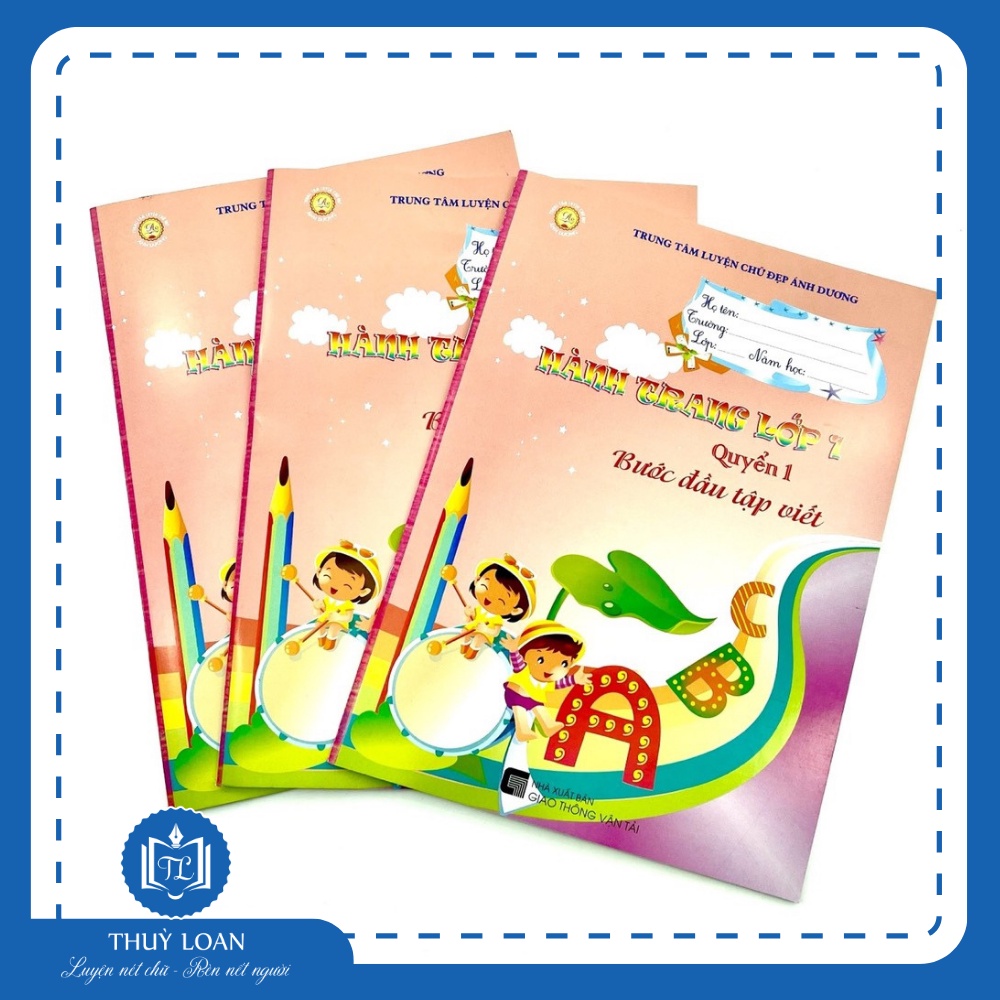 Bộ vở Hành trang vào lớp 1 dành cho học sinh Mầm non, Tiền Tiểu học, bộ 3 quyển