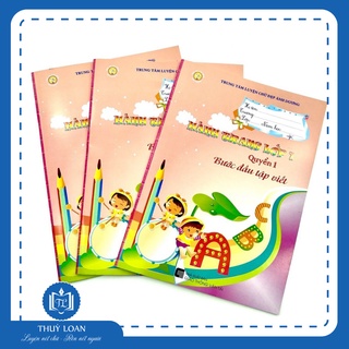 Bộ vở Hành trang vào lớp 1 dành cho học sinh Mầm non, Tiền Tiểu học, bộ 3 quyển