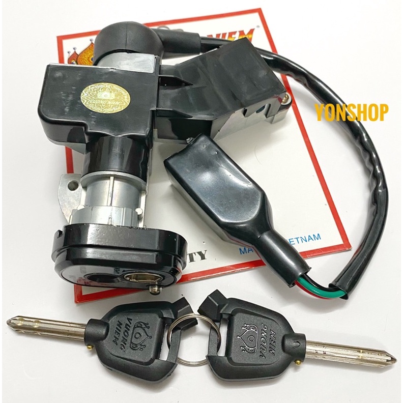 Bộ Ổ Khoá Xe Future X, RSX 2020 - 2023 Chìa 8 Cạnh Chống Trộm Cao Cấp Chính Hãng VƯƠNG NIỆM