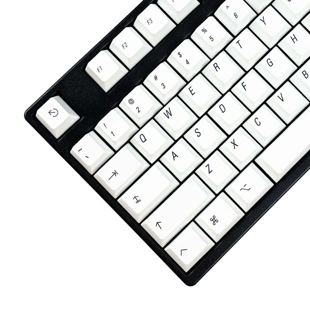 Nút Bàn Phím YMDK Cherry 139 Mac Normcore PBT Màu Trắng | Bàn Phím Cơ Nx NJ80 ID80 RK61 GK61X GK61 ANSI 61 64 68 85 87 96 104