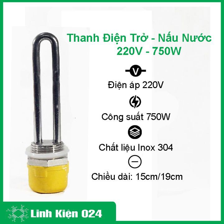 Thanh Điện Trở - Nấu Nước 220V-750W