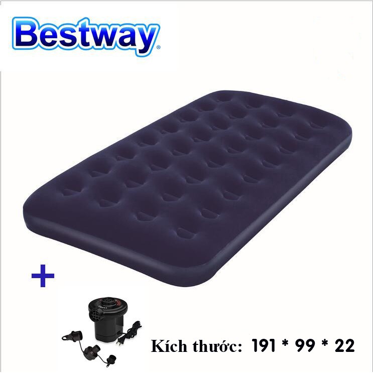 [ Tặng bơm điện 2 chiều ] Đệm hơi Bestway Nệm hơi Đệm bơm hơi 67001