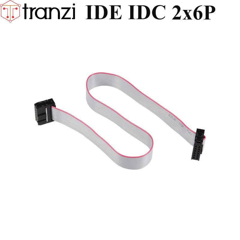 Dây cắm header 2.54mm IDE IDC 2x6P 25cm dập 2 đầu - túi 1 cái