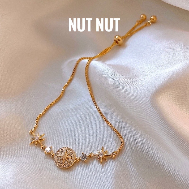 Lắc tay nữ mạ vàng thiết kế - vòng tay curnon phong cách Hàn Quốc VT01 quà tặng 20 10