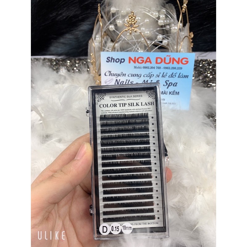Mi color tip silk lash dày 0,15