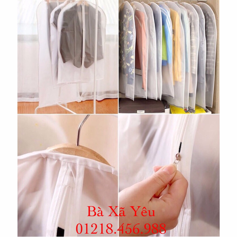Combo 6 túi bảo quản quần áo vải chống thấm size 60 x100