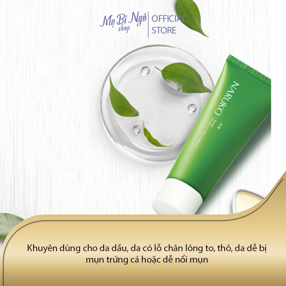 Sữa rửa đất sét mặt tràm trà NARUKO Tea Tree Purifying Clay Mask & Cleanser nội địa Đài Loan | BigBuy360 - bigbuy360.vn