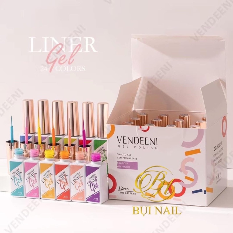 SET CỌ NÉT GEL VENDEENI SỐ 13 ĐẾN 24