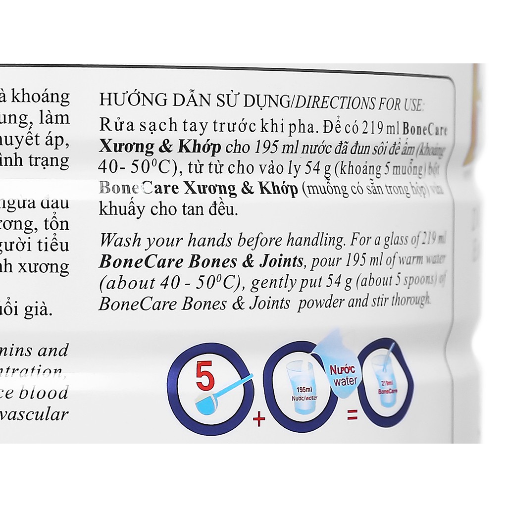 Sữa bột Wincofood Bonecare Xương & khớp (850g/lon)