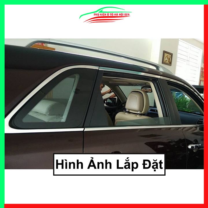 Bộ nẹp viền chân kính cong kính  Sorento 2012-2020 sáng bóng chuẩn form xe