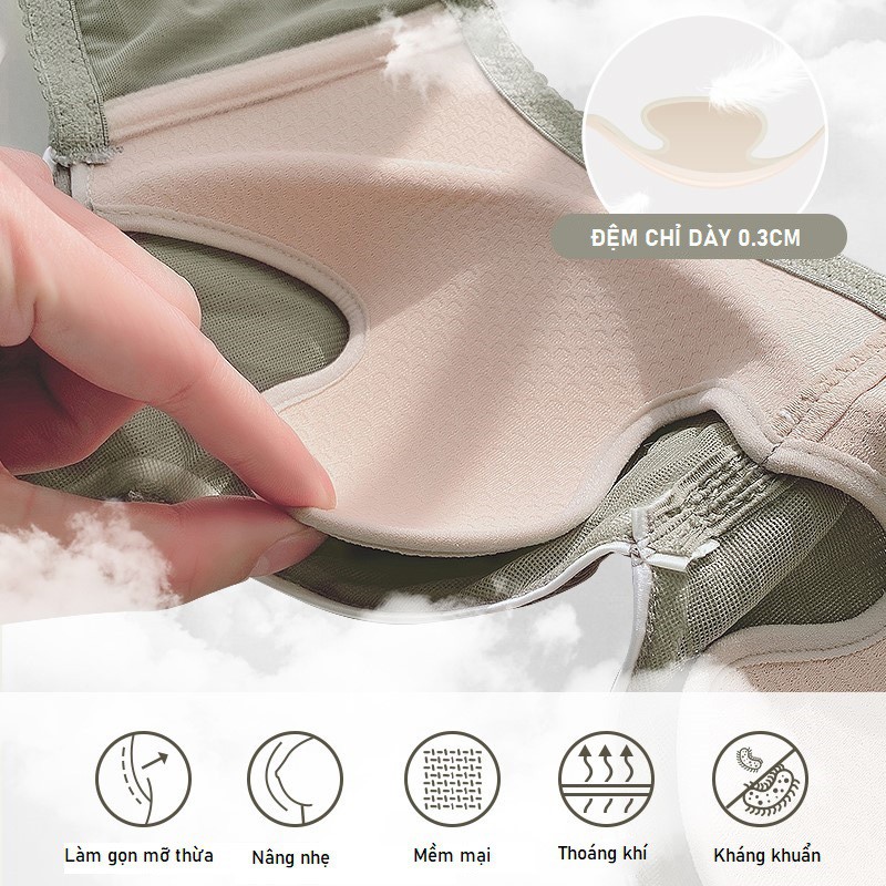 Áo Lót Không Gọng Đệm Mỏng Làm Gọn Ngực Thun Tăm B040