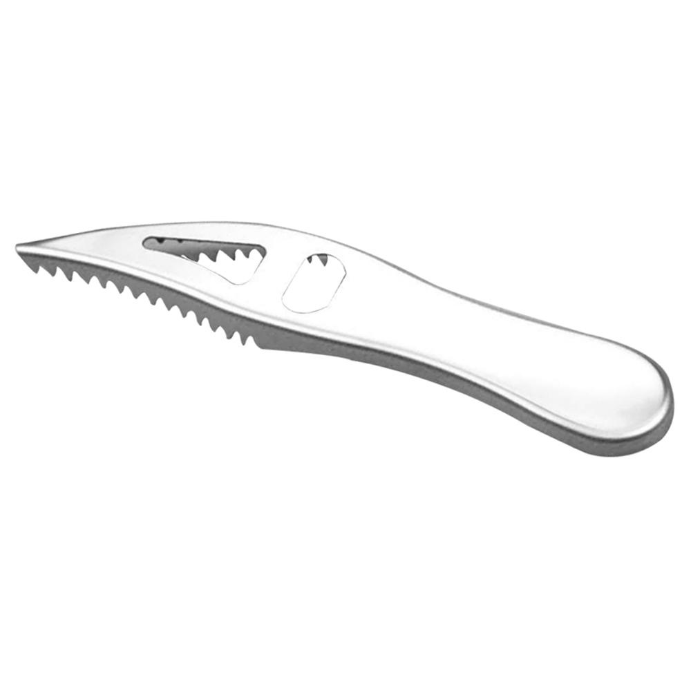 Bộ 1 / 3 Dụng Cụ Mở Nắp Chai Lọ Hình Vảy Cá Bằng Thép Không Gỉ