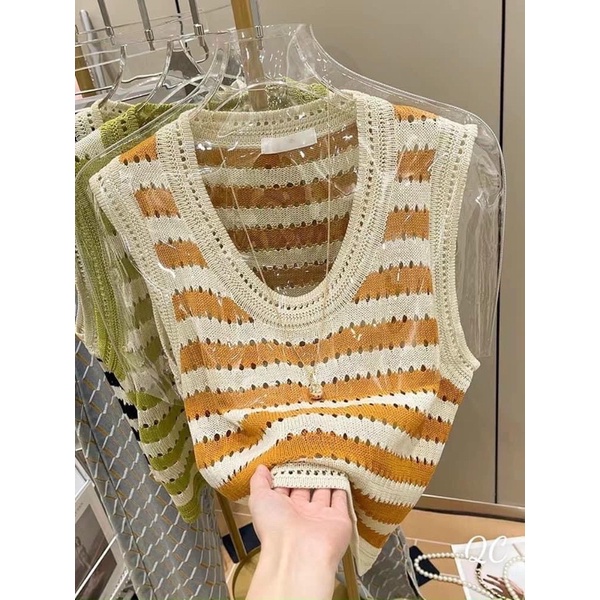 ÁO LEN LỖ SÁT NÁCH KẺ NGANG HÀNG QC MS12683