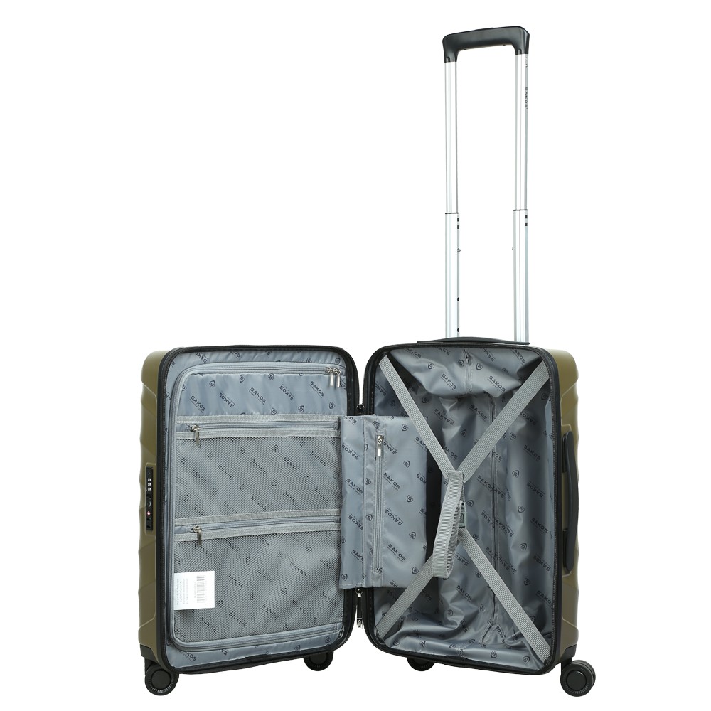 Vali nhựa du lịch SAKOS GRINZA - Z22 (Size cabin 55cm / 20inch TSA)