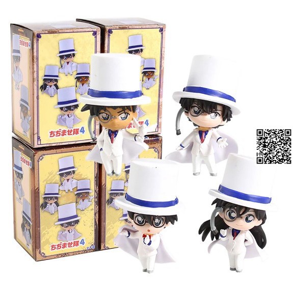 Mô hình Conan chibi Thám tử lừng danh mặt trang phục Kaitou Kid [ Shop-Nino24 ID 1569 ]