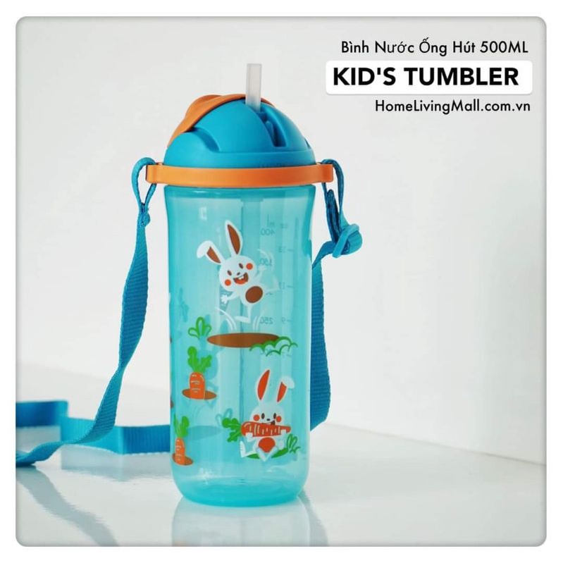 Bình Nước Kids Printable Straw Tumbler 500ML