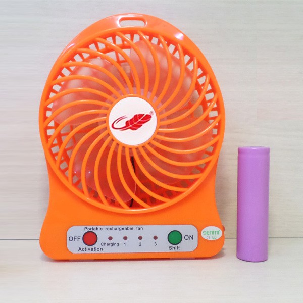 Quạt Tích Điện Mini Cho Bé Siêu Mát - Quạt Pin Cầm Tay Giá Rẻ, 3 Cấp Độ, Sạc Nhanh Quạt Lâu