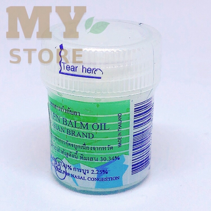 (Chính Hãng) Dầu Hủ Hít Poy Sian Thái Lan 8cc/Hương Bạc Hà Thảo Dược Thơm Mát
