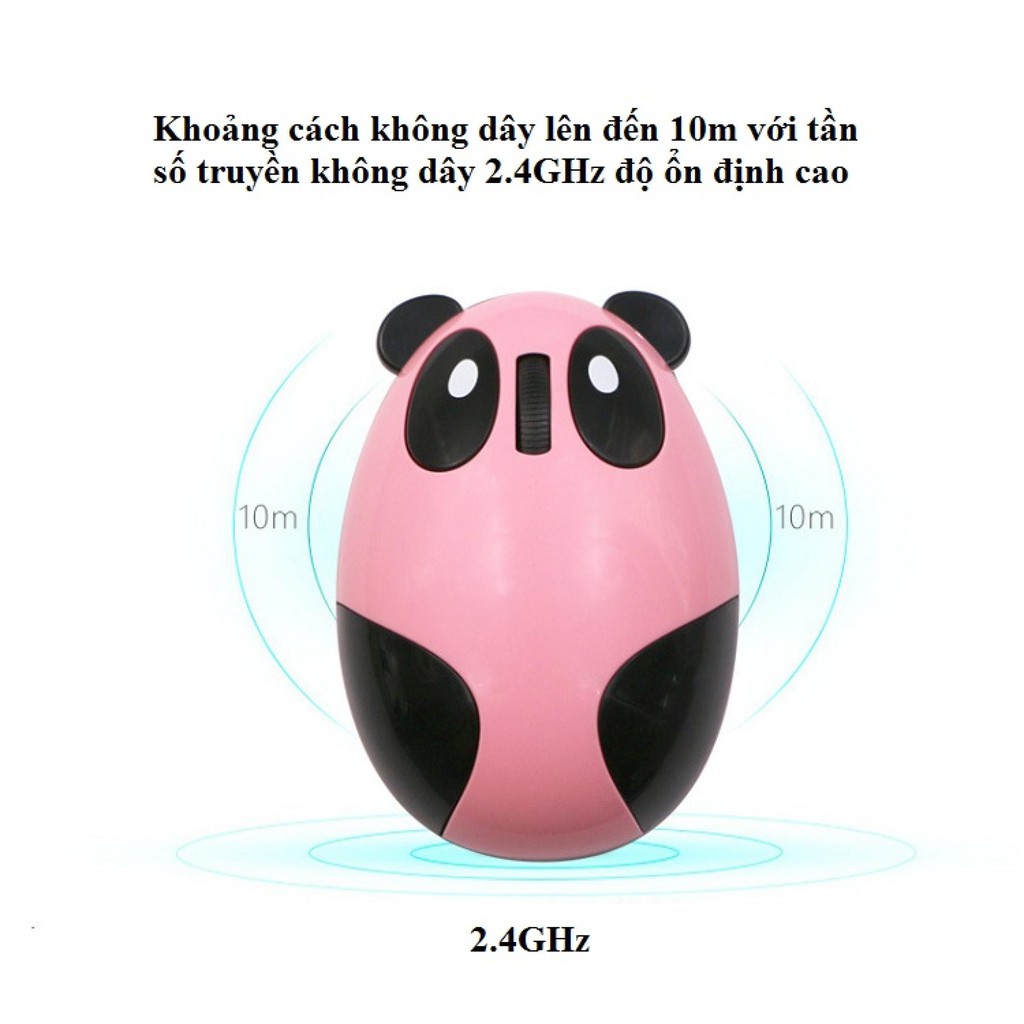 Chuột không dây❤️FREESHIP❤️Chuột bluetooth mini siêu đáng yêu - Chuột máy tính Panda Mouse