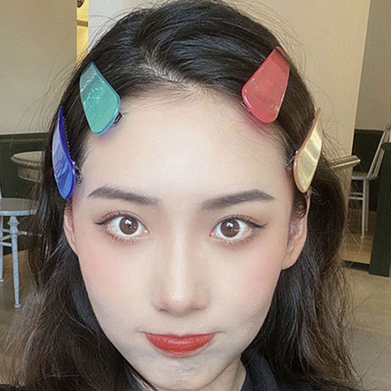 Kẹp Tóc Mỏ Vịt Màu Kẹo Ngọt Trong Suốt Phong Cách Vintage Hàn Quốc Cho Nữ