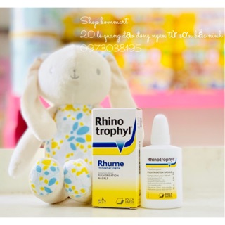 Nhỏ mũi đặc trị mũi xanh,vàng rhino trophyl chai 5ml
