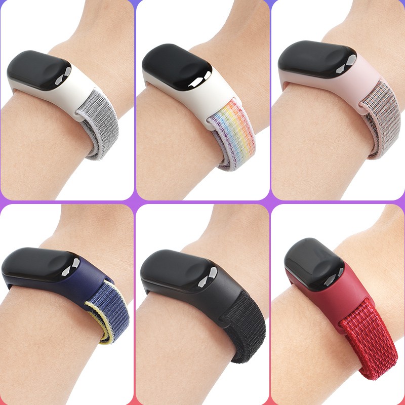 Xiaomi Mi Band 3/4/5 Nylon Band Bracelet Mi Band 4 Wristband Replacement Wristband