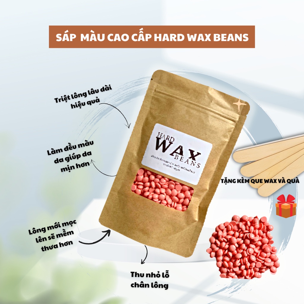 [500GR GIÁ SỈ] Sáp Wax Lông Nóng Hard Wax Beans Nhập Khẩu Hạt Wax Siêu Bám Lông Dùng Cho Nách, Tay Chân, Râu Ria Bikini