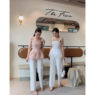 Quần ống rộng nữ lưng cao,quần ống suông khoá sườn chất liệu cao cấp