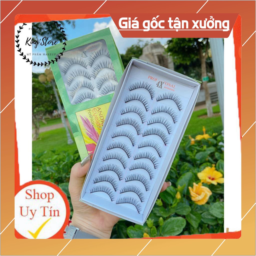 Lông Mi giả 10 cặp (Mi Hộp Xanh Lá) Mã 4X