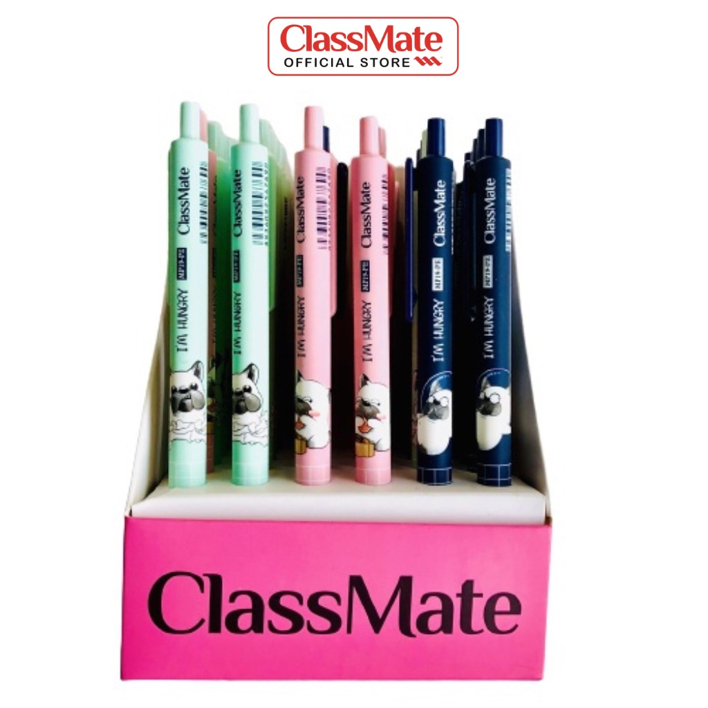 Hộp 30 Bút Chì Bấm 0.5mm CLASSMATE Nét Bút Mịn, Đậm, Đầu Bút Thiết Kế Quai Cài Tiện Lợi MP19-PE