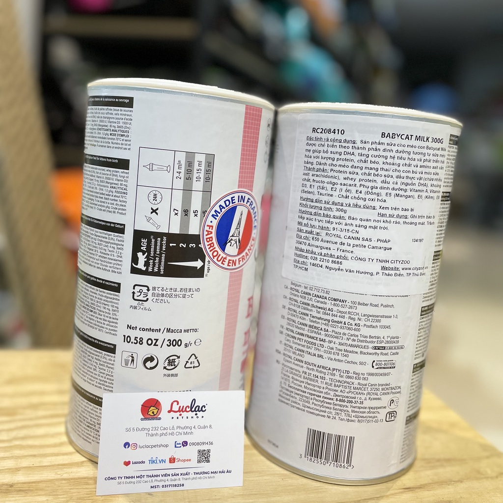 Sữa bột Royal Canin Babycat Milk cho Mèo con - Hộp 300g chính hãng