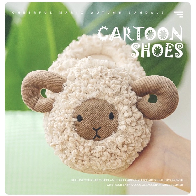 Dép bông hình thú đi trong nhà cho bé trai bé gái