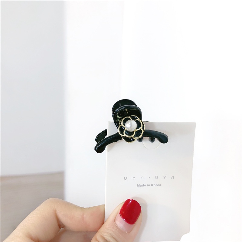 Kẹp Tóc Hoa Trà Đen Bằng Kim Loại Cao Cấp 2022