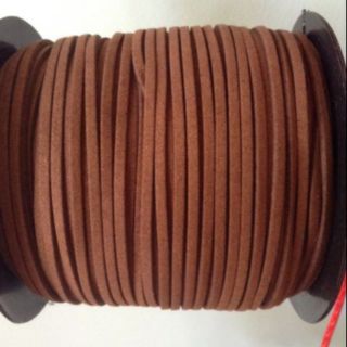10m dây da lộn 3mm màu nâu