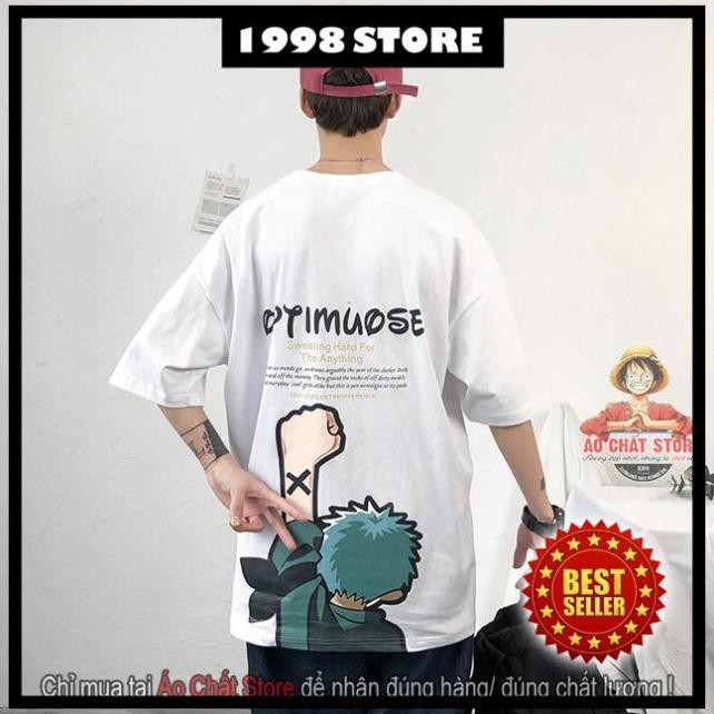 (VIDEO THẬT) Áo thun tay lỡ unisex Zoro cực đẹp - Áo Zoro One Piece form rộng siêu độc AC9