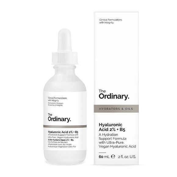 Hộp Xấu tinh chất cấp nước, phục hồi da The Ordinary Hyaluronic Acid 2% + B5 60ml