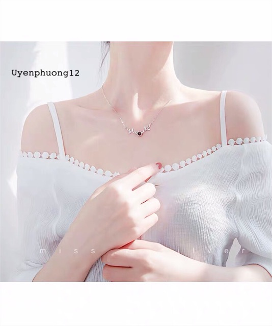 Dây chuyền mật ngữ tình yêu - i love you- bạc ý 30%, món quà ý nghĩa tặng người thương