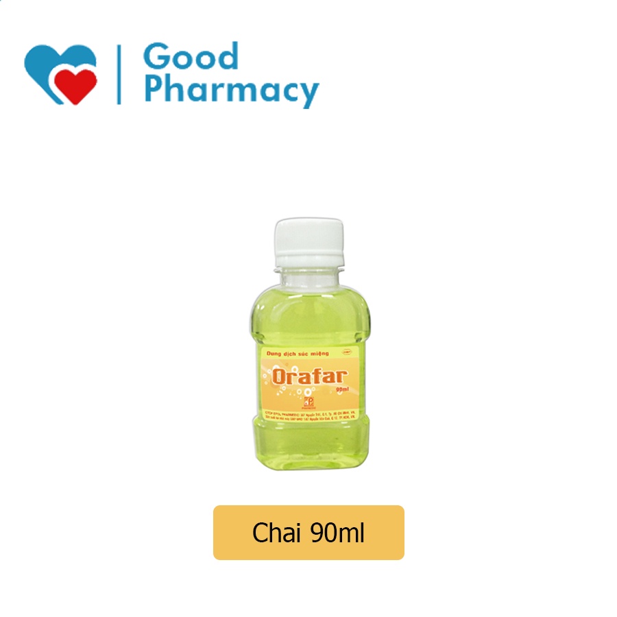 Dung dịch súc miệng Orafar giúp giảm hôi miệng, sâu răng, ngăn mùi hôi miệng - Chai 90ml