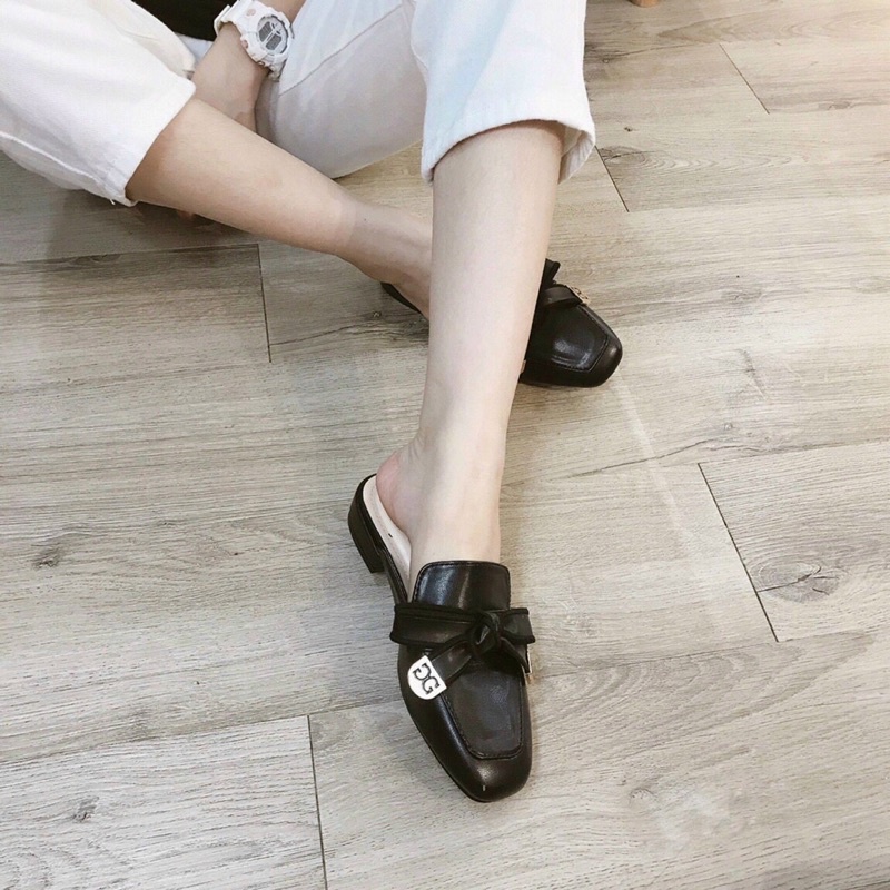 Dép Sục Nơ Mũi Vuông