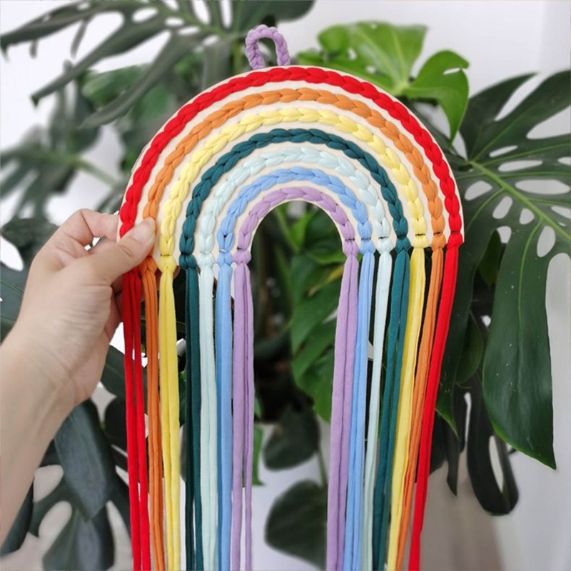 Phụ Kiện Kẹp Tóc / Dây Buộc Tóc / Nơ Màu Cầu Vồng Treo Tường Trang Trí Dành Cho Bạn Gái Hol
