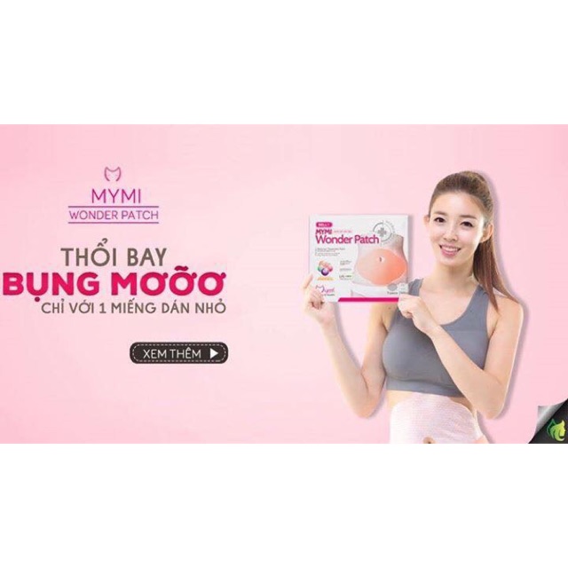 Miếng cao dán tan mỡ bụng BellyWing 
