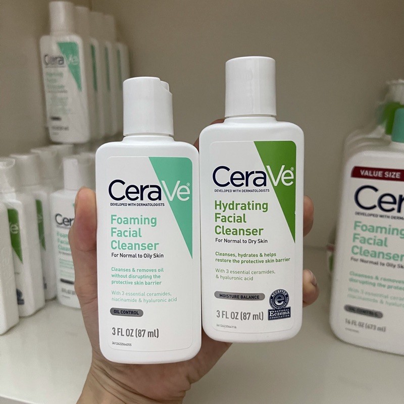 Sữa rửa mặt CeraVe cực kì an toàn và dịu nhẹ 87ml | BigBuy360 - bigbuy360.vn
