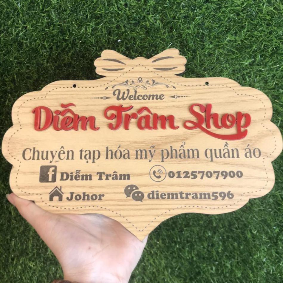 Bảng Gỗ, Bảng Hiệu Tên Shop - Tuyển CTV - Giá Xưởng