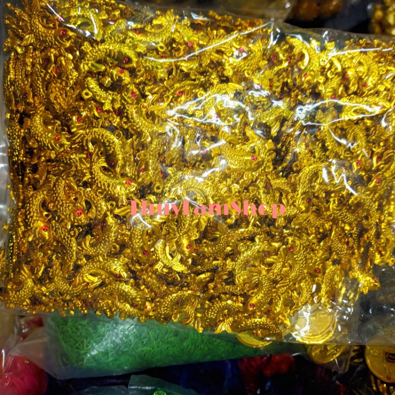 50g cá chép thiếc vàng làm cây cành vàng lá ngọc