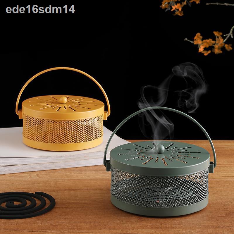 ✉Hộp đựng nhang chống muỗi đốt cháy sáng tạo gia dụng bỏng bếp gỗ đàn hương kích thước lớn có nắp đậy an