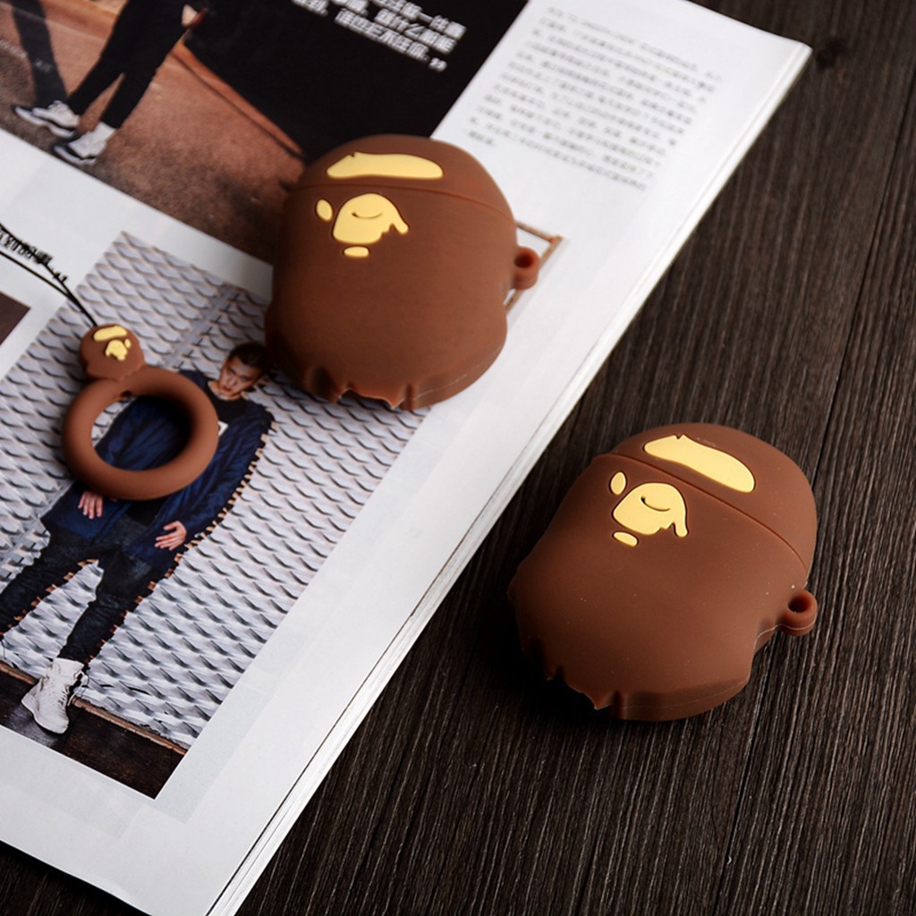Bape Airpods Silicone Earphone Portable ShockProof Protective Cover Case for i10 i11 i12 i13