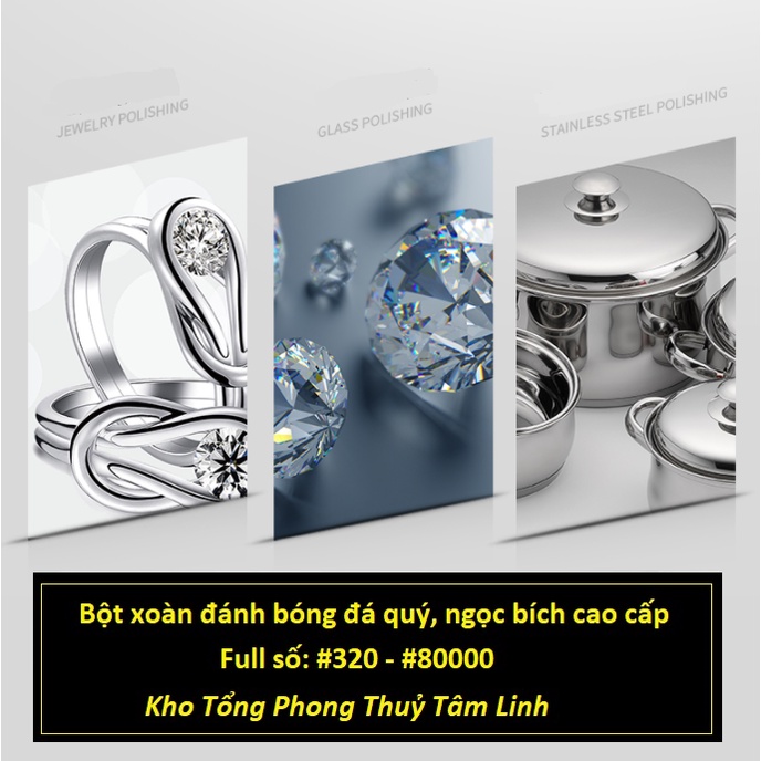 Bột xoàn đánh bóng đá quý ngọc bích cao cấp| Kho tổng phong thuỷ tâm linh