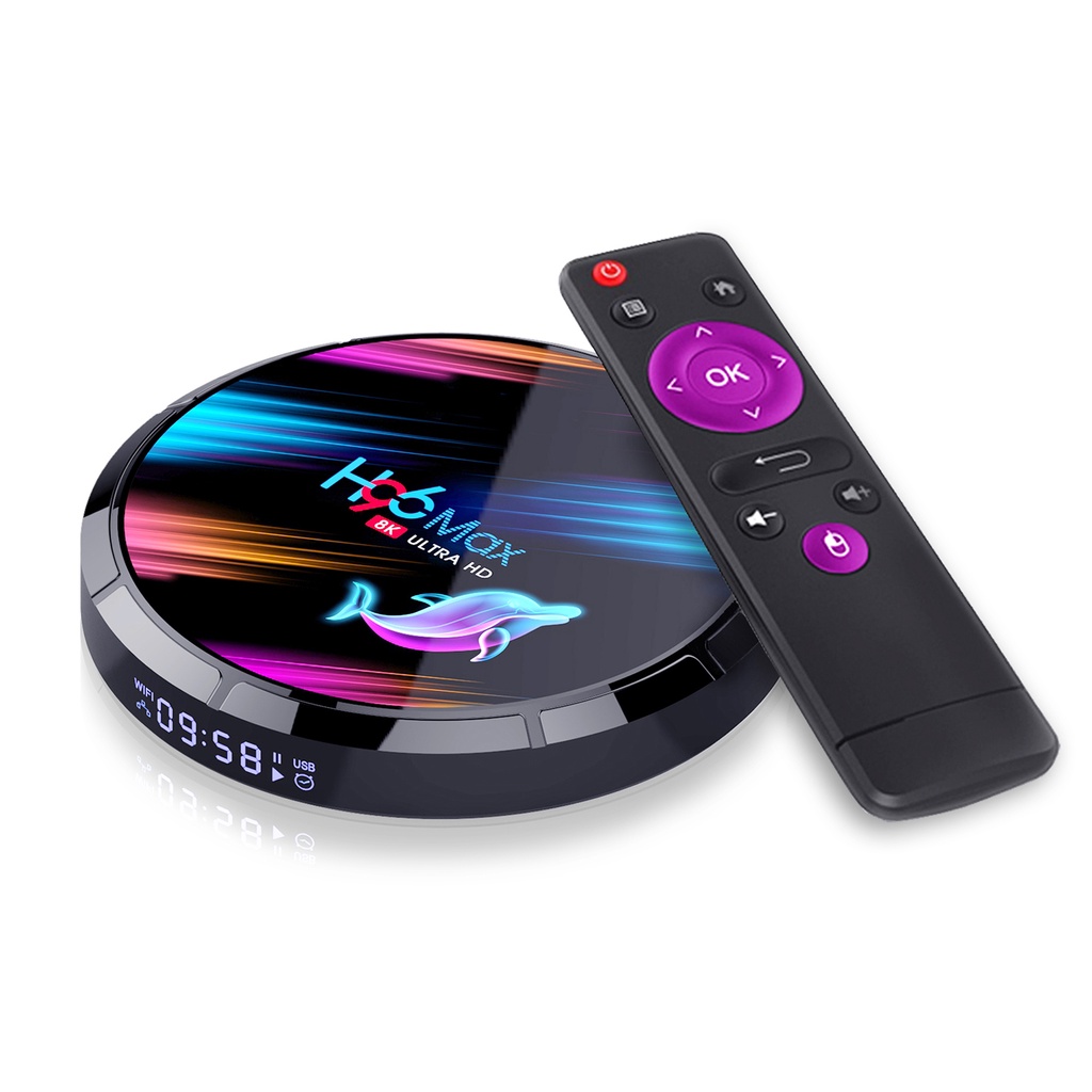 TV Box H96 Max X3 Android 9.0 S905X3 Cortex-A55 64 Bit 4GB / 32GB 2.4G & 5G WiFi H.265 VP9 I Miracast HD Kèm Phụ Kiện