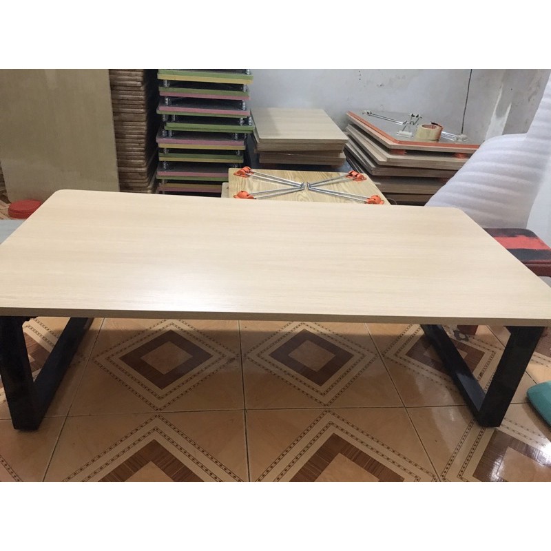 Bàn xếp (MDF) phũ melamin chân sắt gấp ngồi bệt (40*80*35) | BigBuy360 - bigbuy360.vn